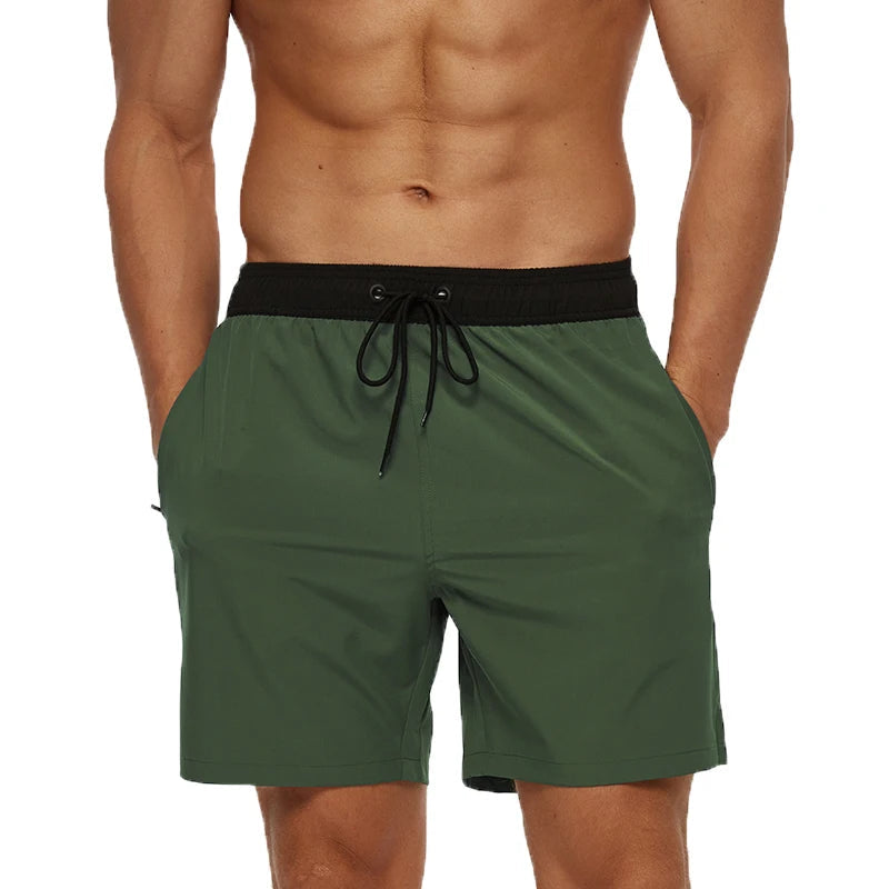 Men's Summer Swimming Board Shorts Sport Breathable Elastic Waist Mesh Liner With Pocket Shorts Swim Trunks The Clothing Company Sydney