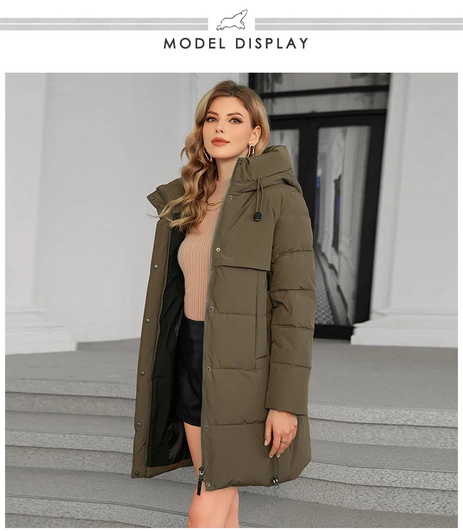 Women's Full Hooded Down Jacket The Clothing Company Sydney