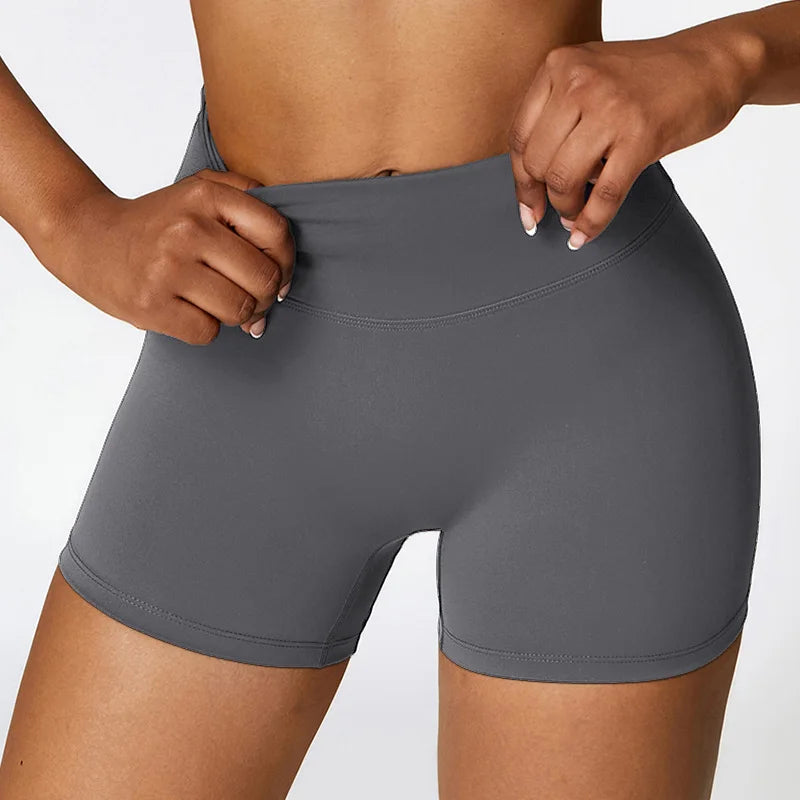 Women's sports High waist fitness running cycling quick dry Breathable Yoga Shorts - The Clothing Company Sydney