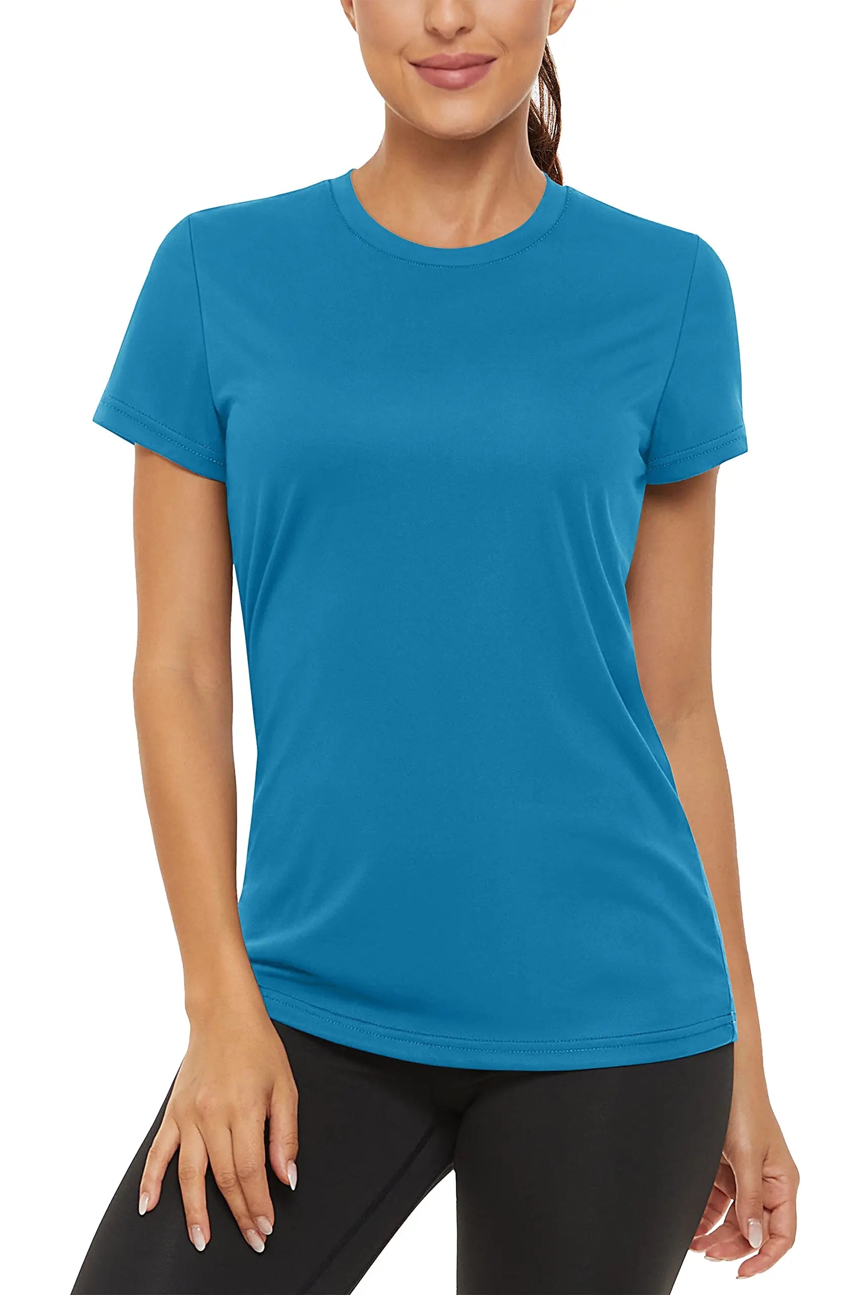Summer Casual T-shirts UPF 50+ Quick Dry Womens Skin Sun Protection T-shirt Outdoor Running Swim Athletic T shirts Tops - The Clothing Company Sydney