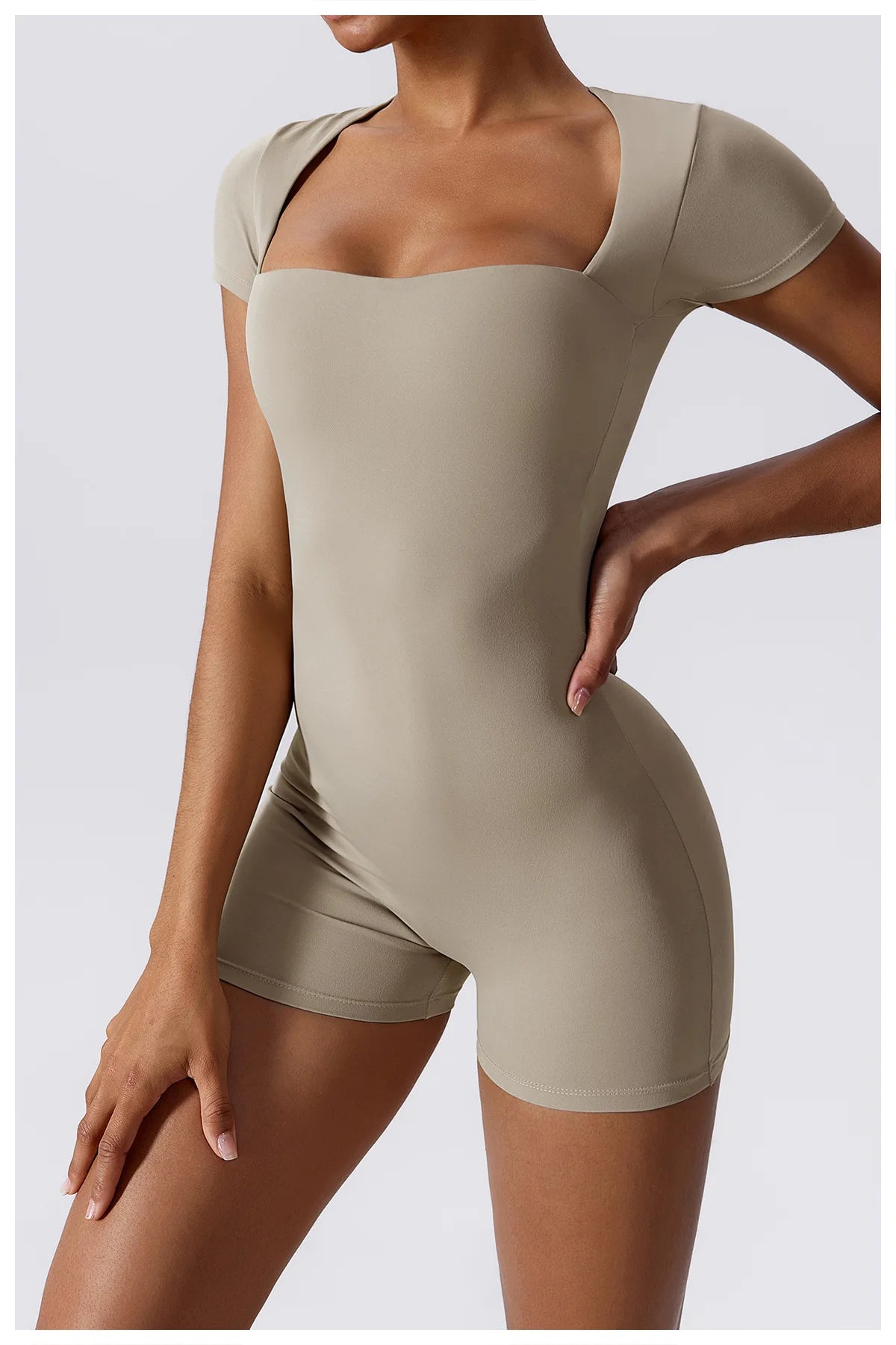 Summer Yoga Suit Women's Short One Piece Short Sleeve Gym Push Up Training Fitness Yoga Bodysuit Sportswear Outfit The Clothing Company Sydney
