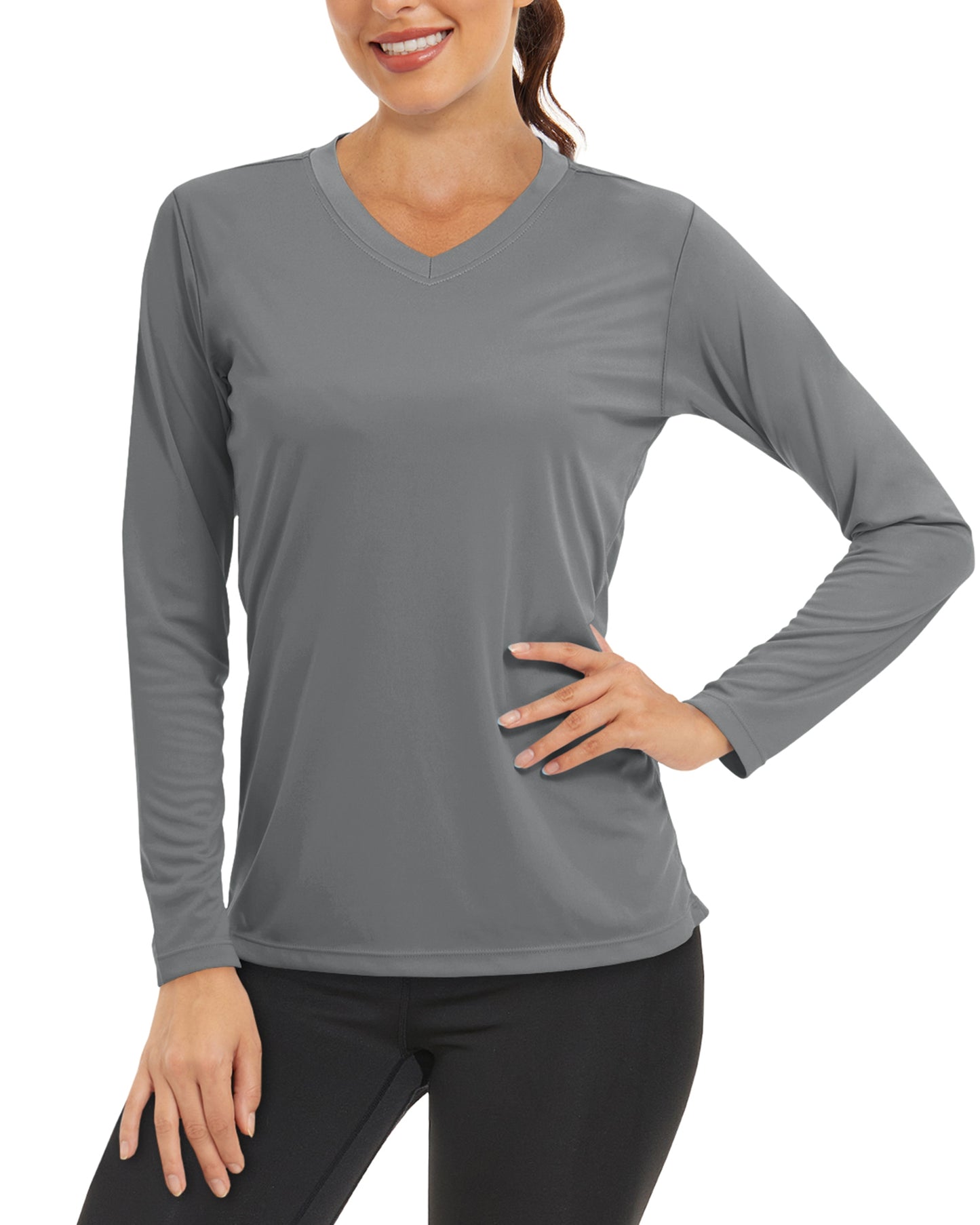 Summer Sun Protection Shirts UPF 50+ Womens Long Sleeve V Neck Shirts Lightweight Quick Dry Tee Shirts Outdoor Pullover The Clothing Company Sydney