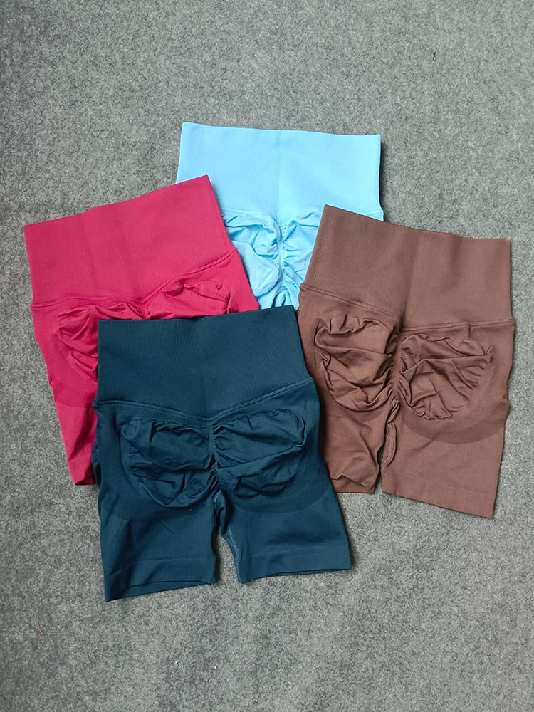 2 Piece Seamless Yoga Set Gym Sportswear Sport Top and High Waist Short Suit Fitness Workout Butt Lifting Short Tight Suit The Clothing Company Sydney