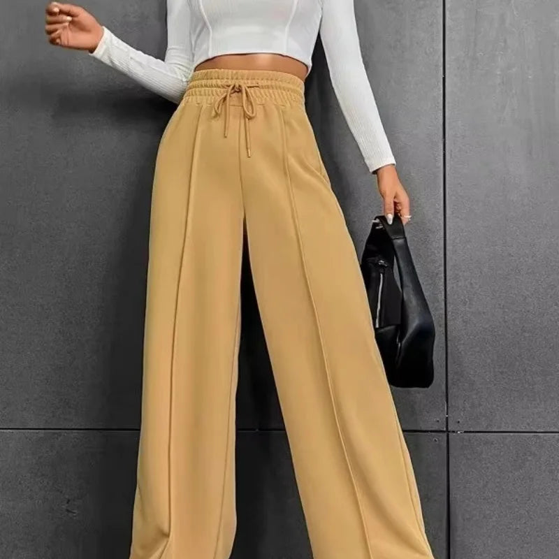 Women's Sports pants straight tube loose fitting pants wide leg pants outdoor dance casual pants The Clothing Company Sydney