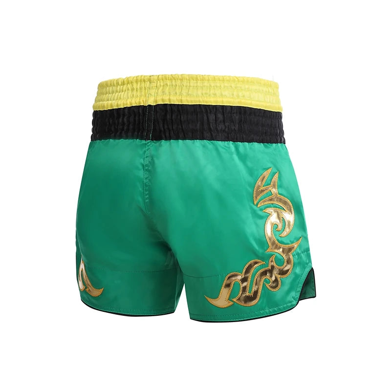 Muay Thai Shorts Embroidery Boxing Shorts Women's Men's Kids Kickboxing Fight Shorts Free Combat Grappling Martial Arts Clothing - The Clothing Company Sydney