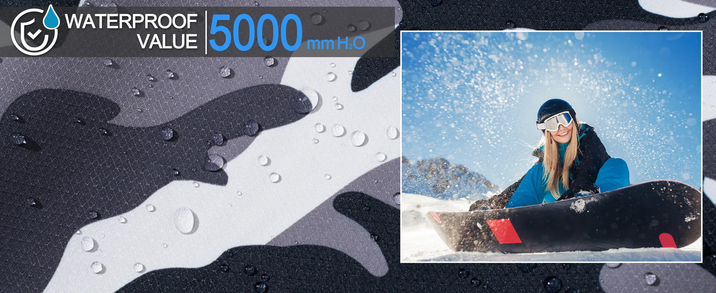 3 in 1 Fleece Lining Jackets Women's Winter Ski Snowboard Jacket Hooded Coats Windproof Water Resistance Hiking Parka - The Clothing Company Sydney