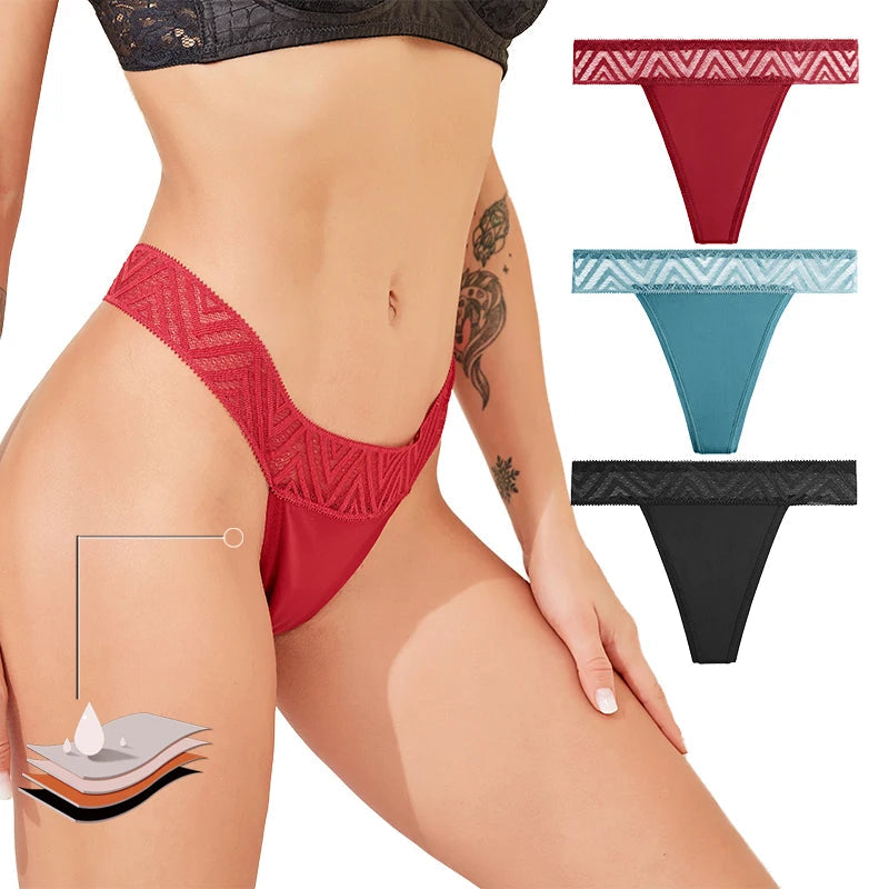 Women's Period Panties 4-Layer LeakProof Menstrual Thong Underwear Briefs The Clothing Company Sydney