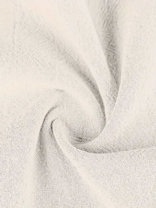 Women's Elegant Dress Summer Short Sleeve O-Neck Vintage Cotton Linen Comfortable Loose Pocket Long Dress - The Clothing Company Sydney