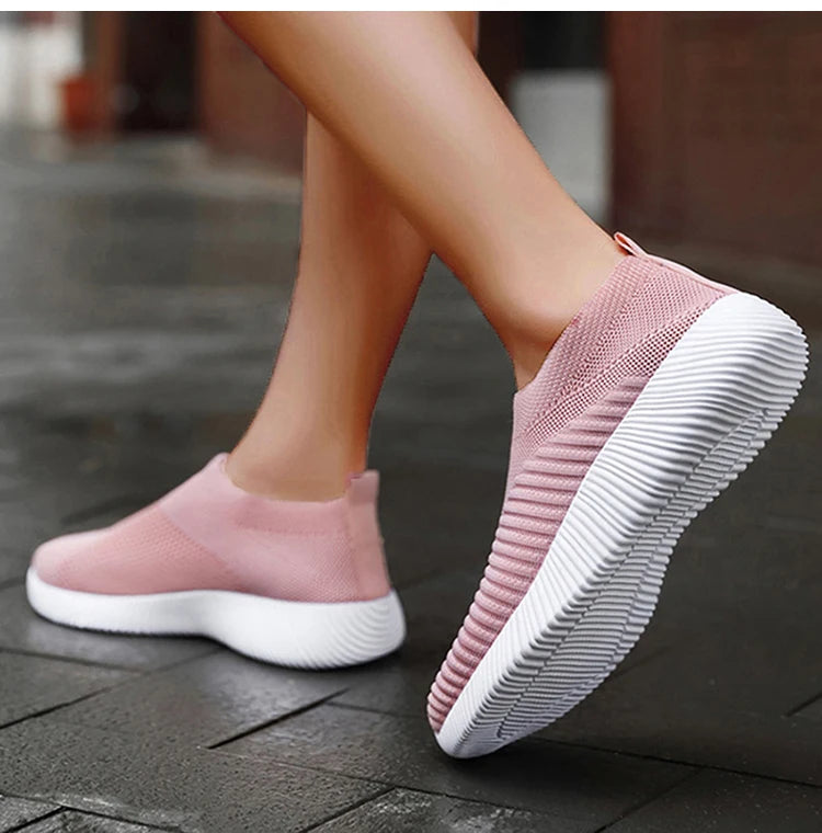Fashion Casual Shoes Comfortable Soft Sneakers Women Slip On Sock Shoes For Women Ladies Flat Shoes The Clothing Company Sydney