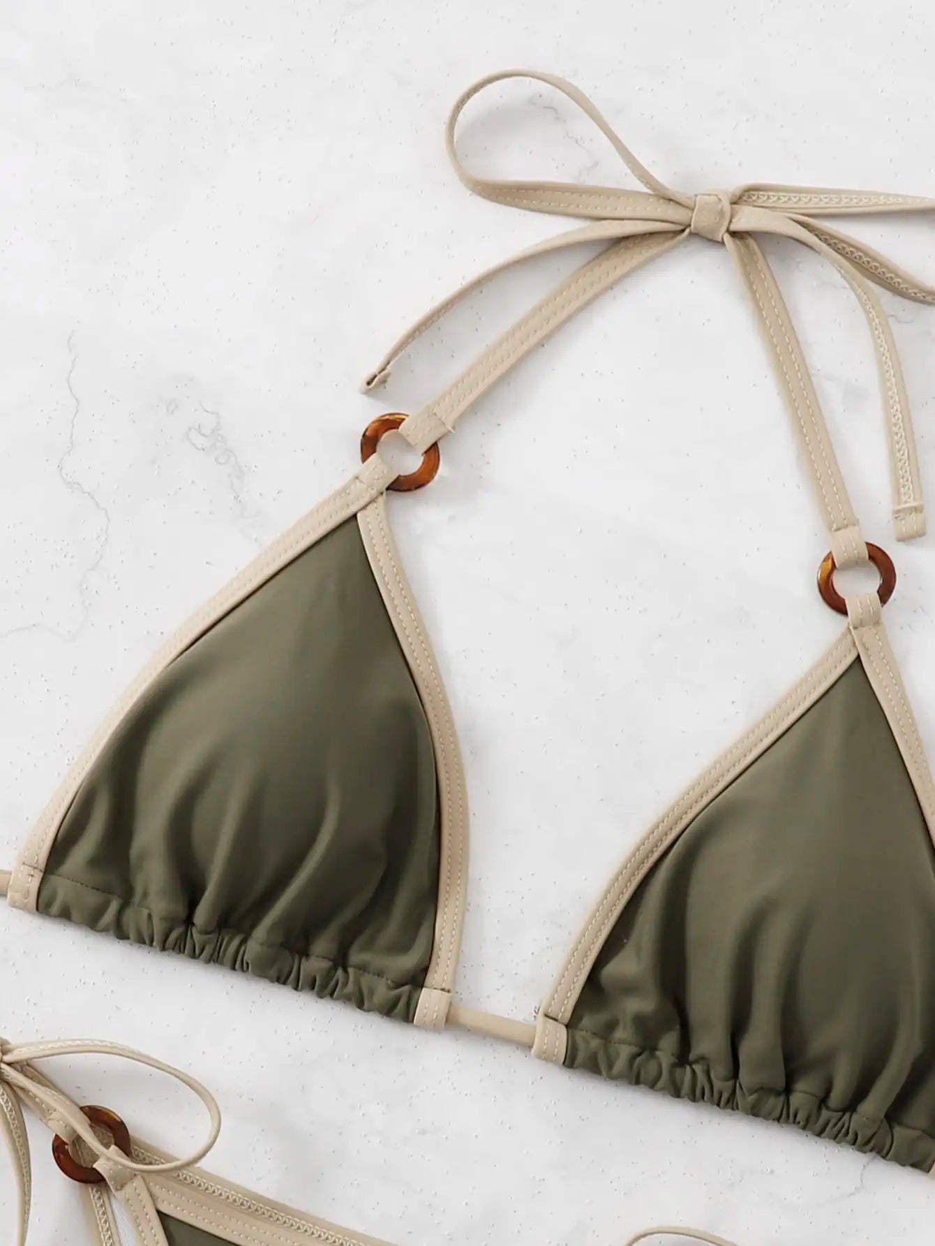 Piece Halter Swimsuit Triangle Swimwear Bathing Suit Swimming Summer Beachwear The Clothing Company Sydney