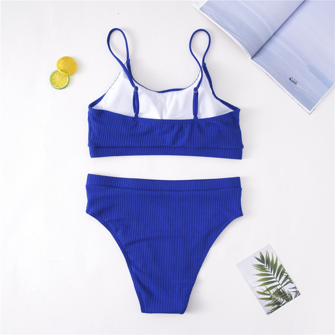 Elegant 7 Colours Bikini Plus Size Large Size Swimwear Women Swimsuit Two-piece Bikini set Bather Bathing Suit The Clothing Company Sydney