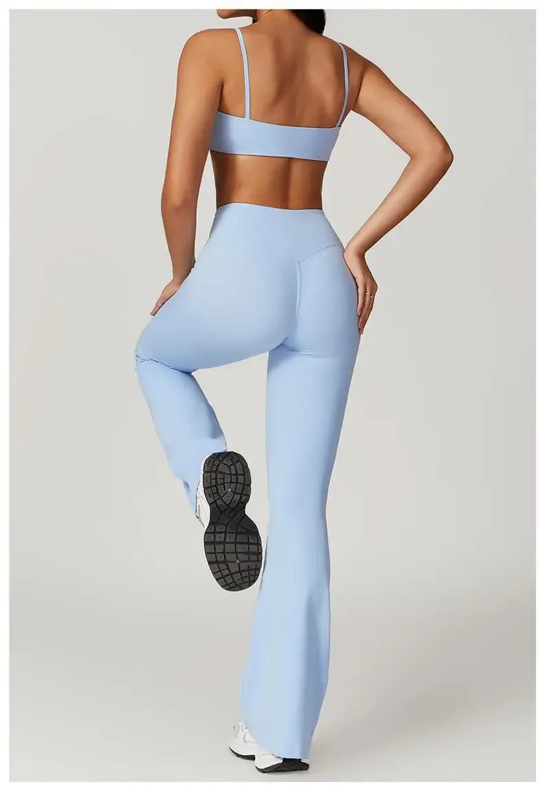 Quick-Dry Yoga 2 Piece Suit Outer Wear Running Sports Short Sleeves Women's Backless Fitness Wear Green Gym Clothing The Clothing Company Sydney