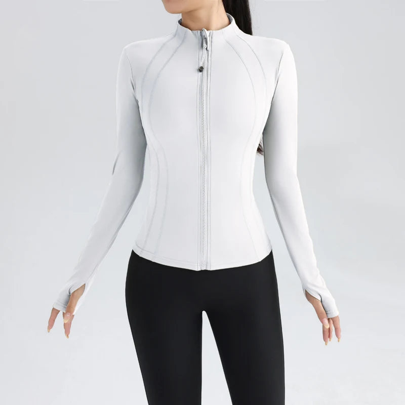 Women's Full Zip Yoga Gym Top Active Jacket The Clothing Company Sydney