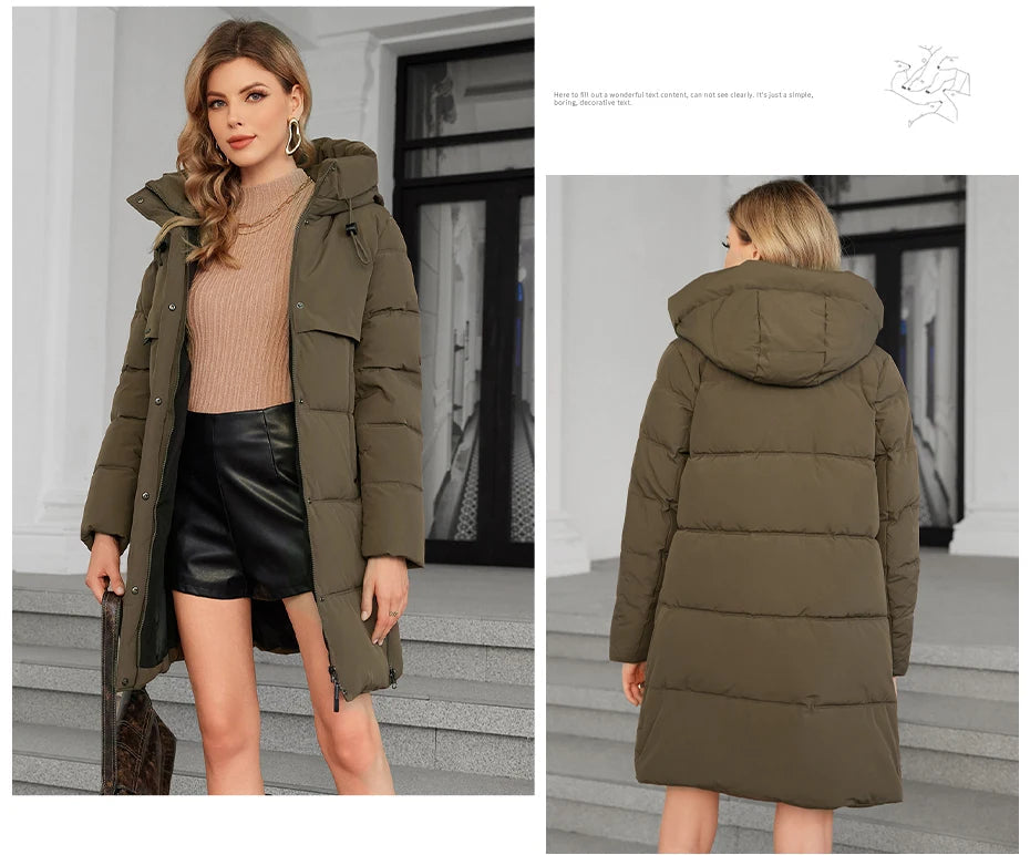 Women's Full Hooded Down Jacket The Clothing Company Sydney