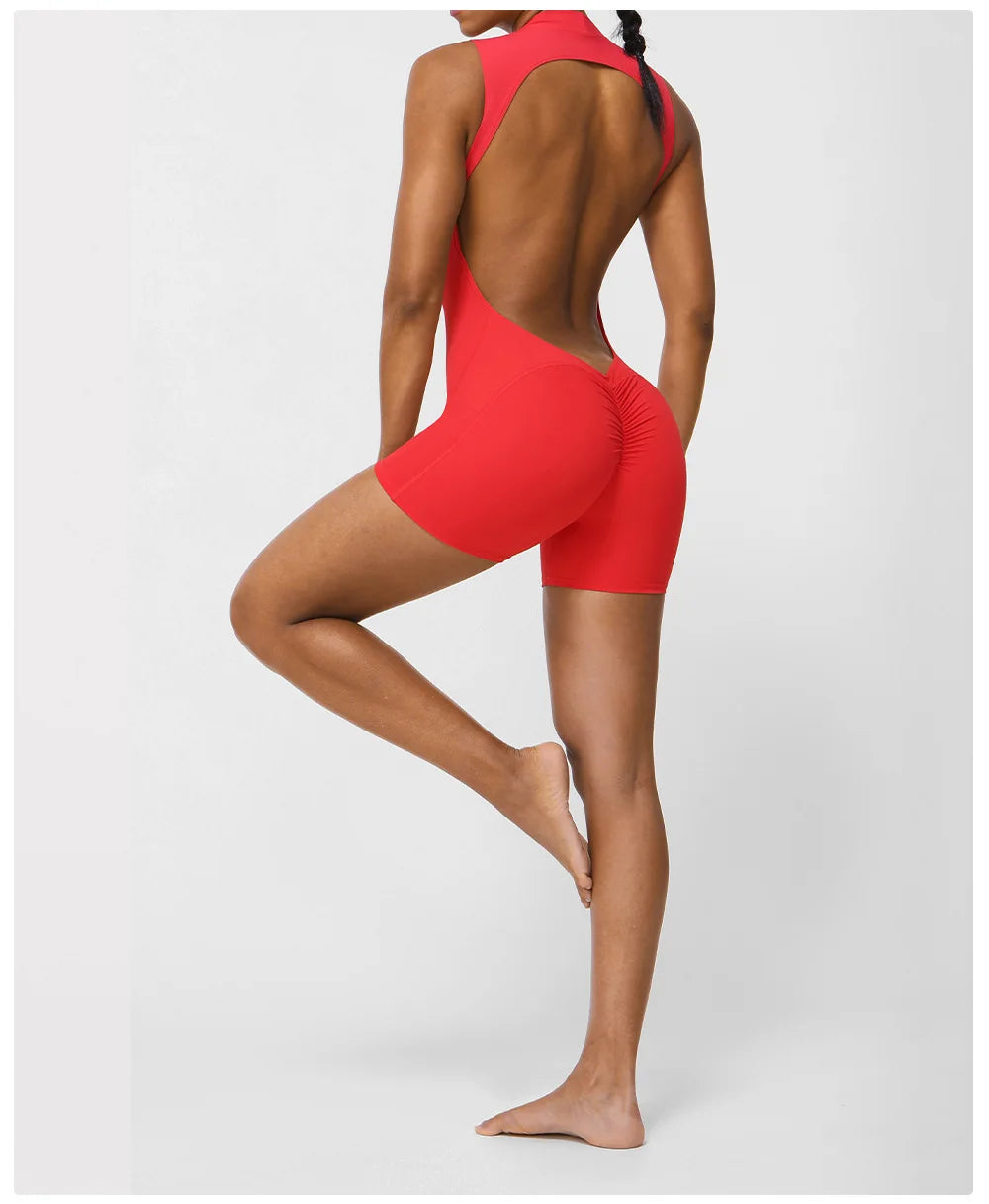 Women's Tracksuit Yoga Set One Piece Fitness Workout Rompers Sportswear Gym Set Workout Clothes Jumpsuit - The Clothing Company Sydney