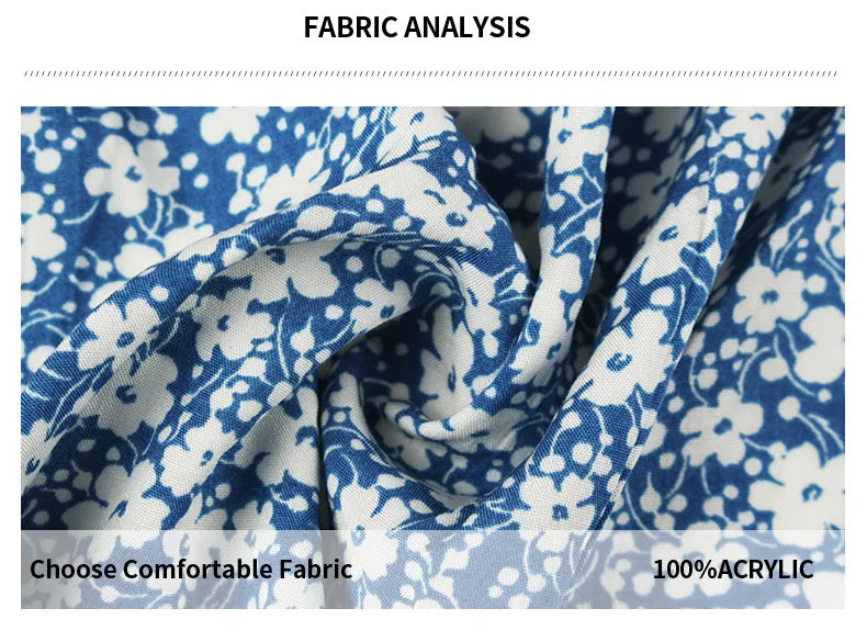 Vintage Floral Dresses for Women Elegant Loose Slit Summer Beach Holiday Leisure Long High Waist Print Dress - The Clothing Company Sydney