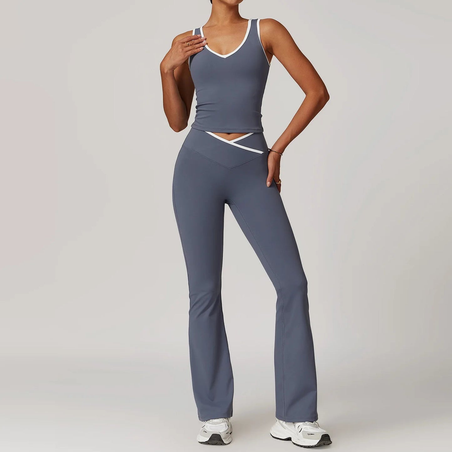 2 Piece Yoga Set Women's Workout Outfits Fitness Sportswear Gym Tracksuit High Waist Leggings Sports Bra Athletic Wear The Clothing Company Sydney