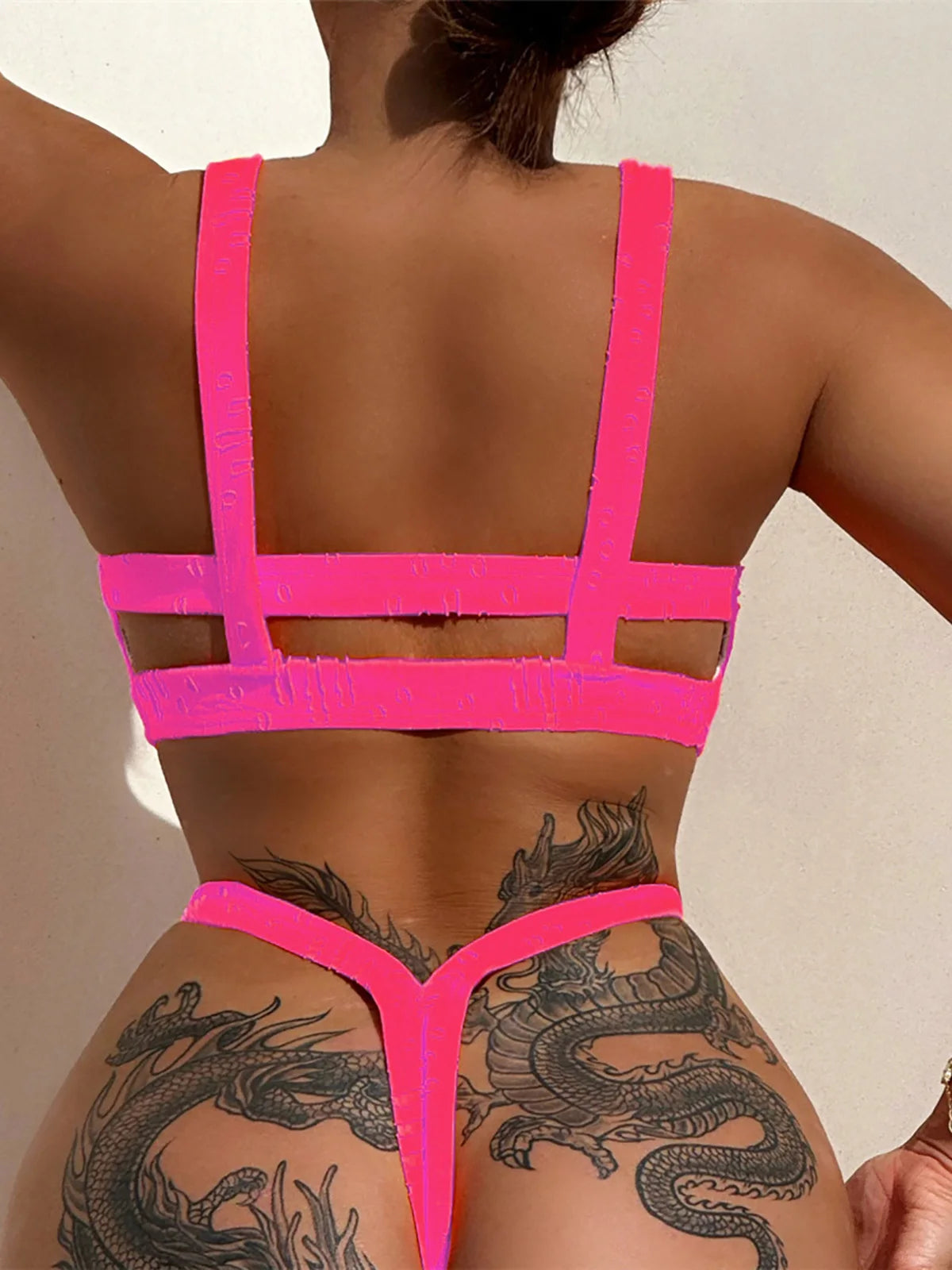 4 Colours Mini Micro Thong Bikini Swimsuit Women's Swimwear Two piece Bikini set Bather Bathing Suit - The Clothing Company Sydney