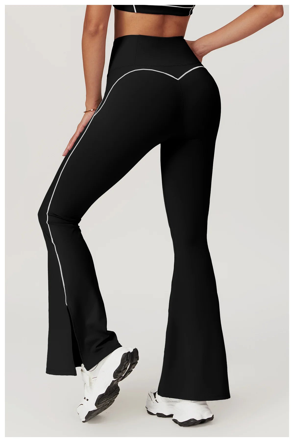 2 Piece Yoga Set Women Sport Bra Gym Workout Legging High Waist Wide Flare Pant Fitness Sports Shorts Active Wear Suit The Clothing Company Sydney