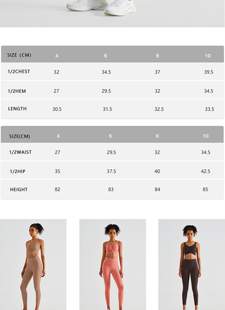 Workout Clothes Yoga Set Two Piece Gym Sport Bra With High Waist Leggings Crop Top Sport Set Women's Outfits The Clothing Company Sydney