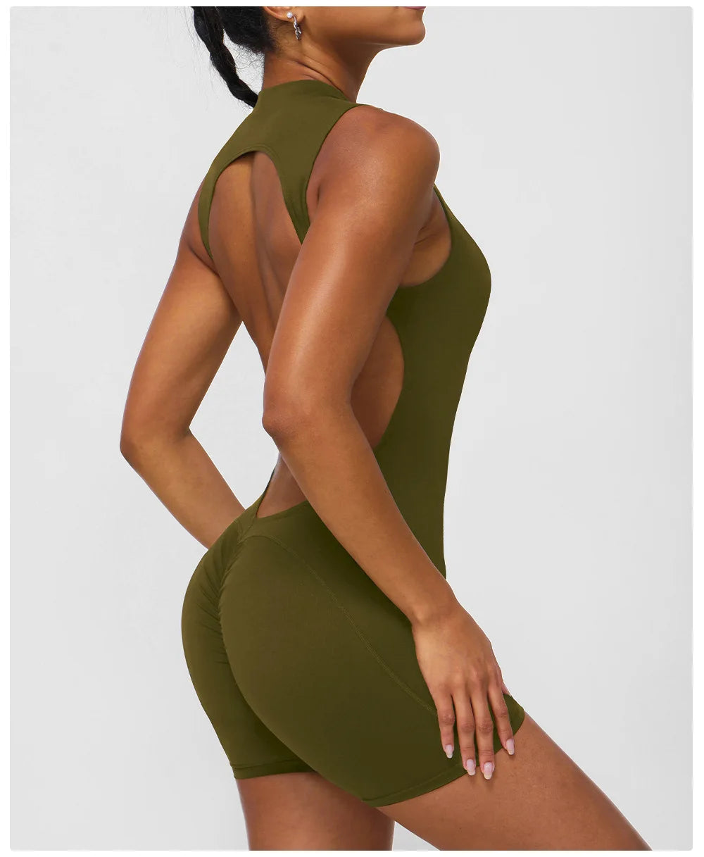 Women's Tracksuit Yoga Set One Piece Fitness Workout Rompers Sportswear Gym Set Workout Clothes Jumpsuit - The Clothing Company Sydney