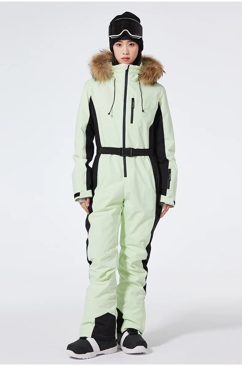 Winter Jumpsuit Ski Suit Outdoor Snowboard Jacket Suit Waterproof Windproof Set Warm Snow Jumpsuit - The Clothing Company Sydney