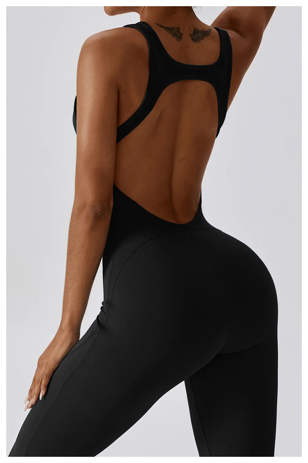 One Piece Yoga Jumpsuit Outfit Fitness Bodysuit Workout Clothes Sportwear Women's Buttock lifting Set Activewear The Clothing Company Sydney
