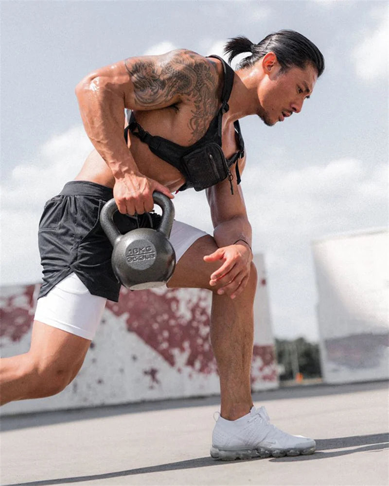 Men’s Multi-Pocket Workout Shorts – Lined Fitness, Running & Beachwear Shorts The Clothing Company Sydney