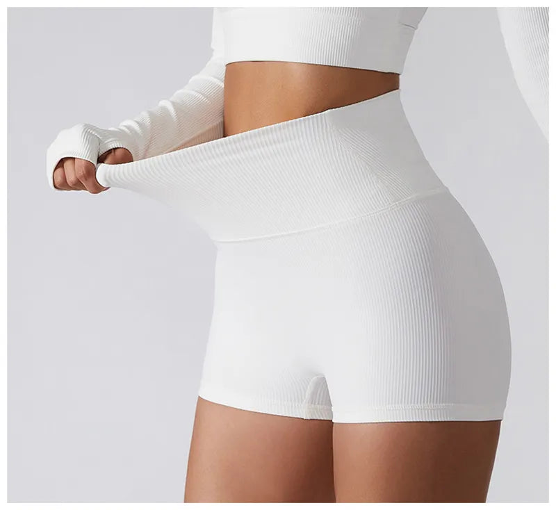 Seamless Yoga Set Gym Suits With Shorts Crop Top Bra Women's Shorts 2 Piece Set Running Workout Outfit Fitness Clothing The Clothing Company Sydney