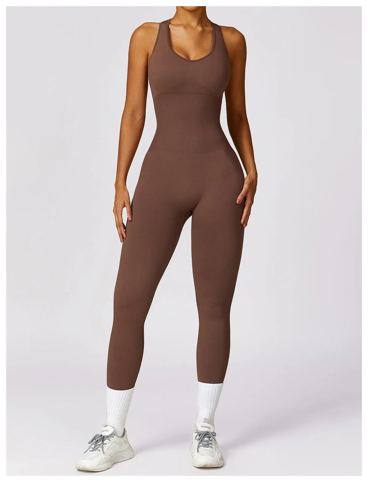 Seamless Gym Sport Jumpsuit Women Sportswear Hollow Backless Scrunch Fitness Overalls Push Up One Pieces Outfit Yoga Wear The Clothing Company Sydney