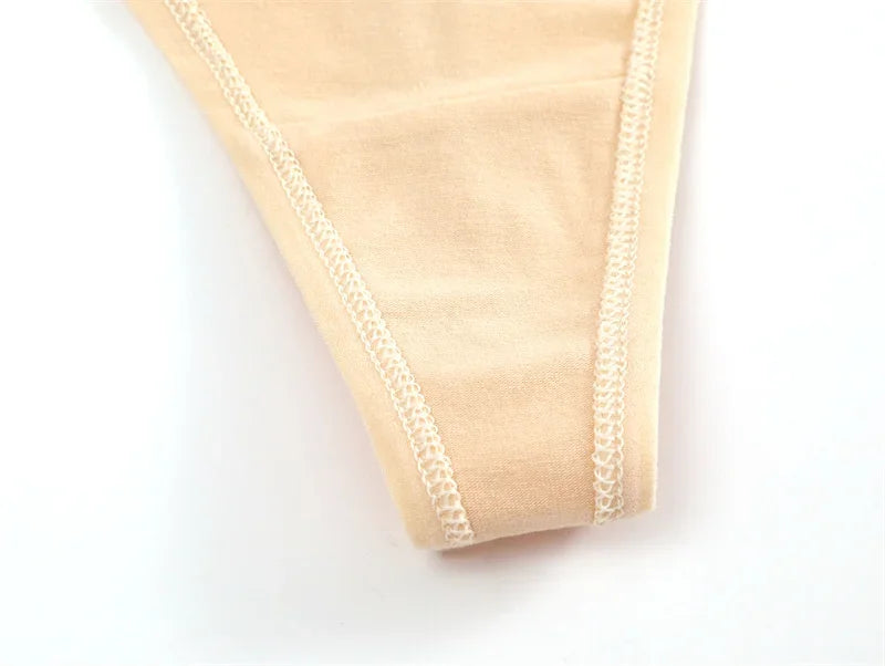 5 Pack Women's Cotton Panties Underwear Low Waist G-String Thongs Breathable Lingerie Set The Clothing Company Sydney