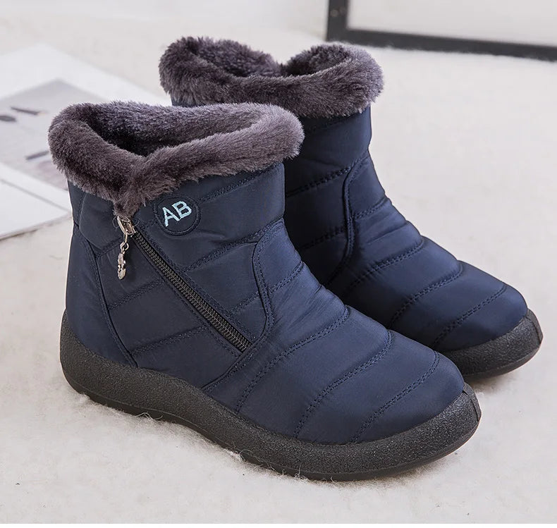 Women's Winter Ankle Boots Snow Low Heels Winter Footwear The Clothing Company Sydney