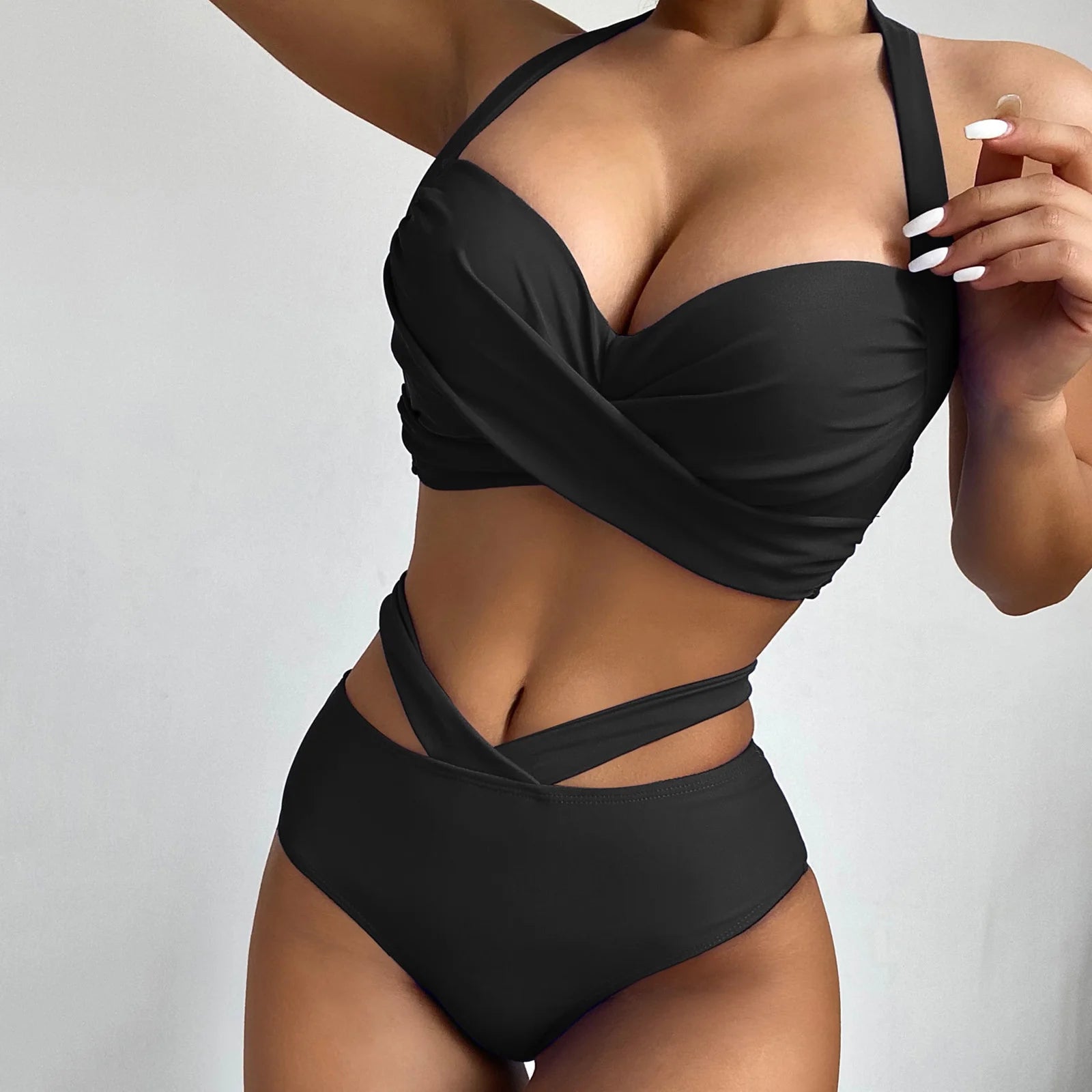 Print Plus Size Swimwear Swimsuits Beach Wear Summer Two-Piece Bathing Suit Pool Women's Swimming Suit - The Clothing Company Sydney