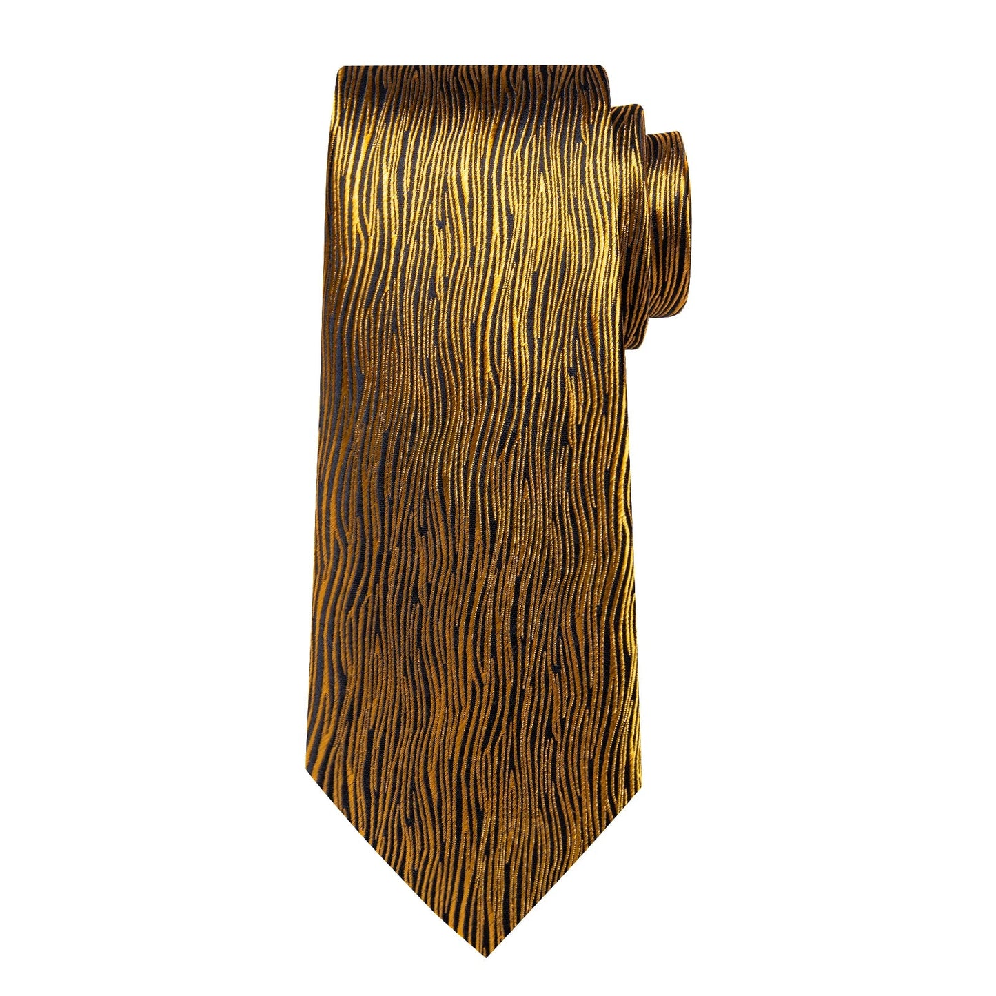 Luxury Black & Gold Paisley Silk Tie Set – Men's Necktie, Pocket Square & Cufflinks Gift The Clothing Company Sydney