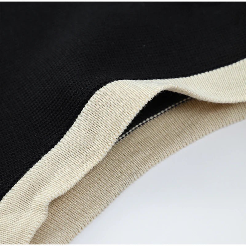 Women's Knitted O-neck Mini Dress Elegant Sleeveless High Waist Pleated Dresses - The Clothing Company Sydney