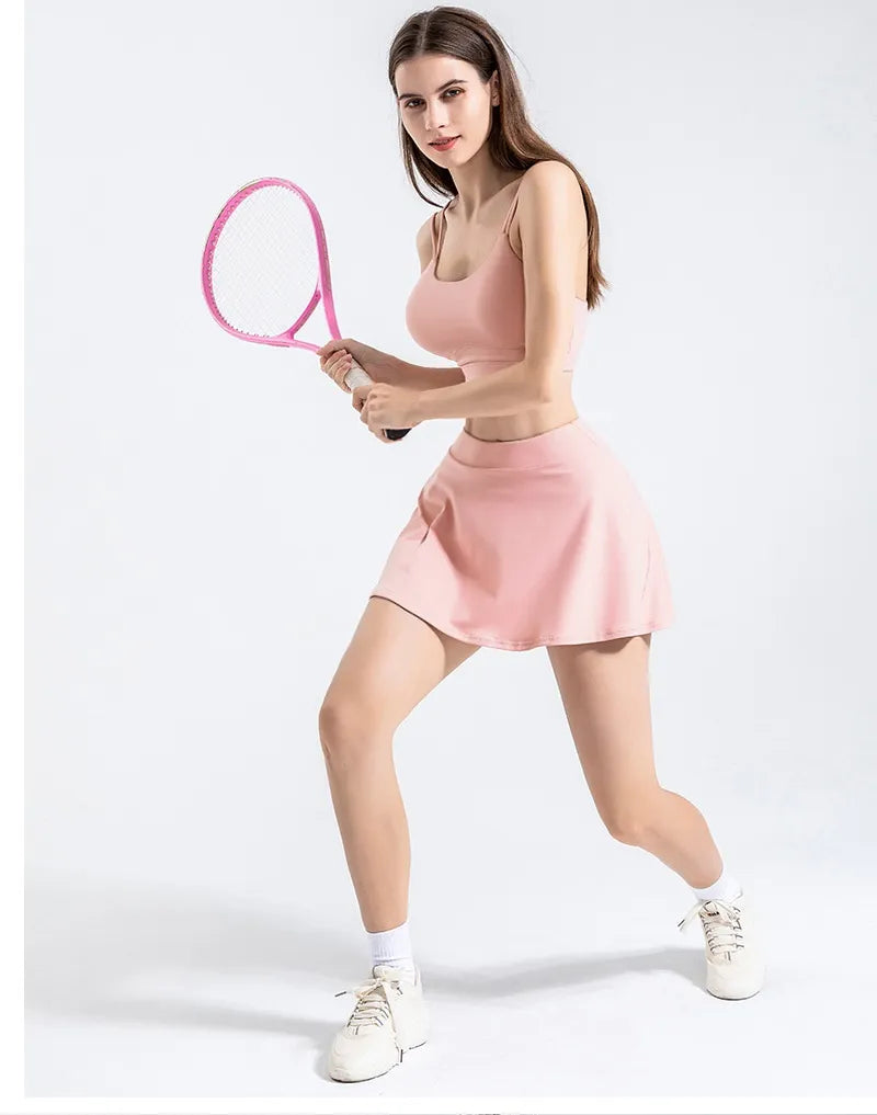 Cloud Hide Safe Tennis Skirts Gym Golf Running Pleated Pantskirt Women Sports Fitness Shorts Pocket High Waist Skort Skirt The Clothing Company Sydney