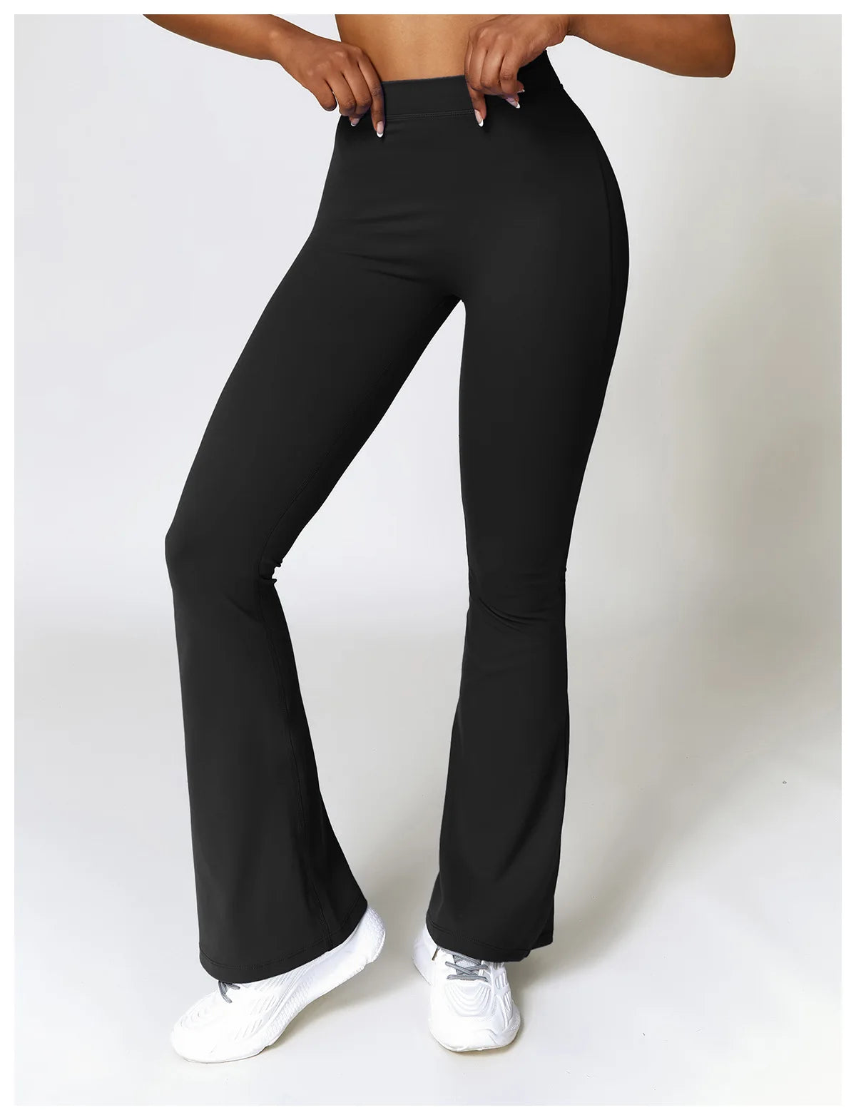 Women's Gym Yoga Pants Rear V-Shaped Peach Fitness High Waist Long Pants Women Hip Push UP Women's Flared Pants - The Clothing Company Sydney