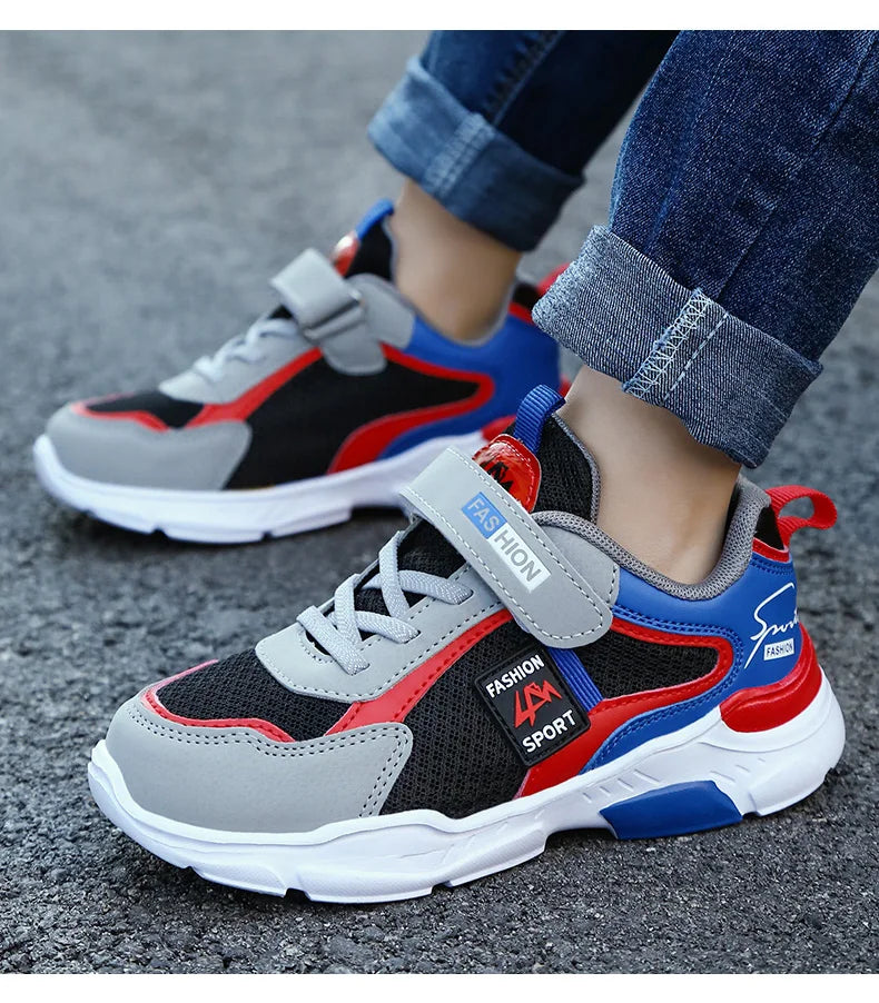 Kids’ Breathable Summer Sneakers – Hook & Loop Mesh Running Shoes for Boys & Girls The Clothing Company Sydney