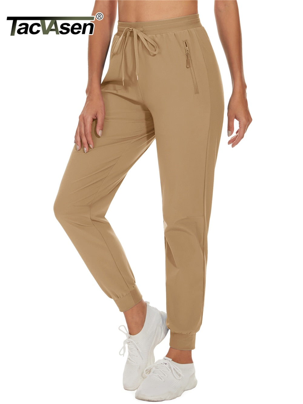 Quick Dry Hiking Pants Women's Casual Long Pants Elastic Waist Zipper Pocket Athletic Trousers Running Workout Bottoms The Clothing Company Sydney