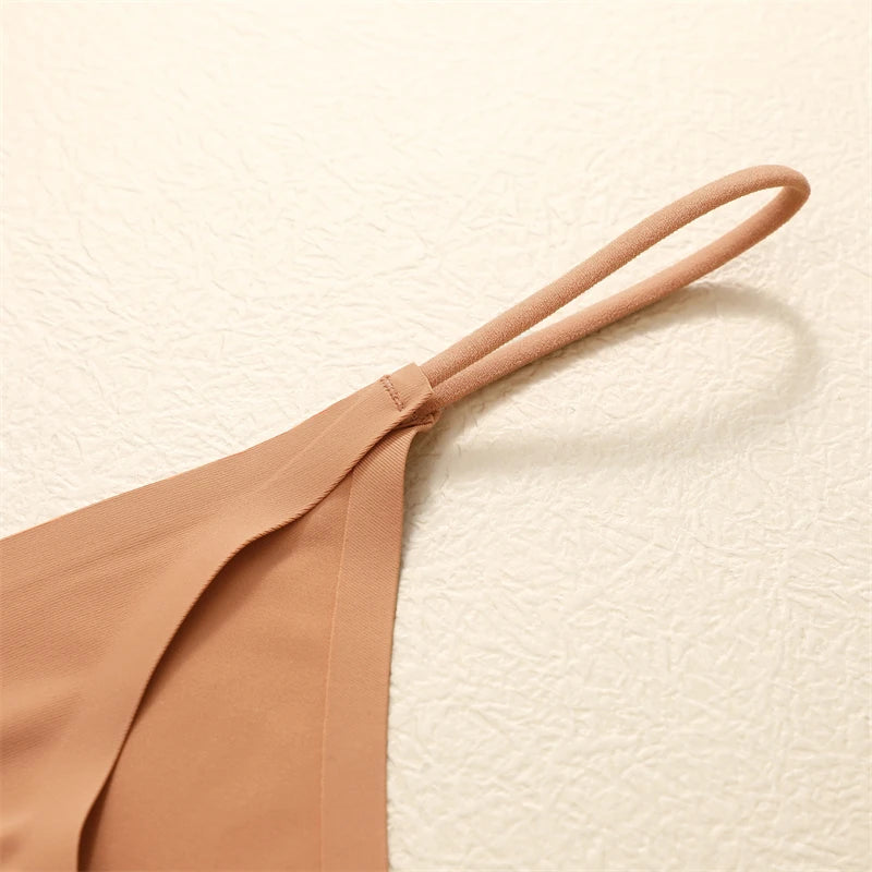 3 Pack Women Seamless Thongs Low Waist Bikini Panties Female Underpants T-back Underwear - The Clothing Company Sydney