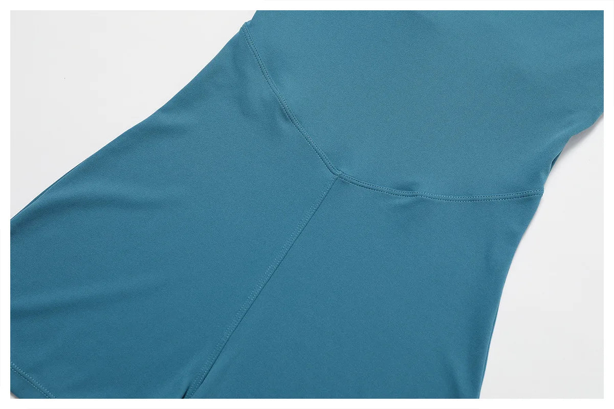 Summer Yoga Suit Women's Short One Piece Short Sleeve Gym Push Up Training Fitness Bodysuit Sportswear Outfit - The Clothing Company Sydney