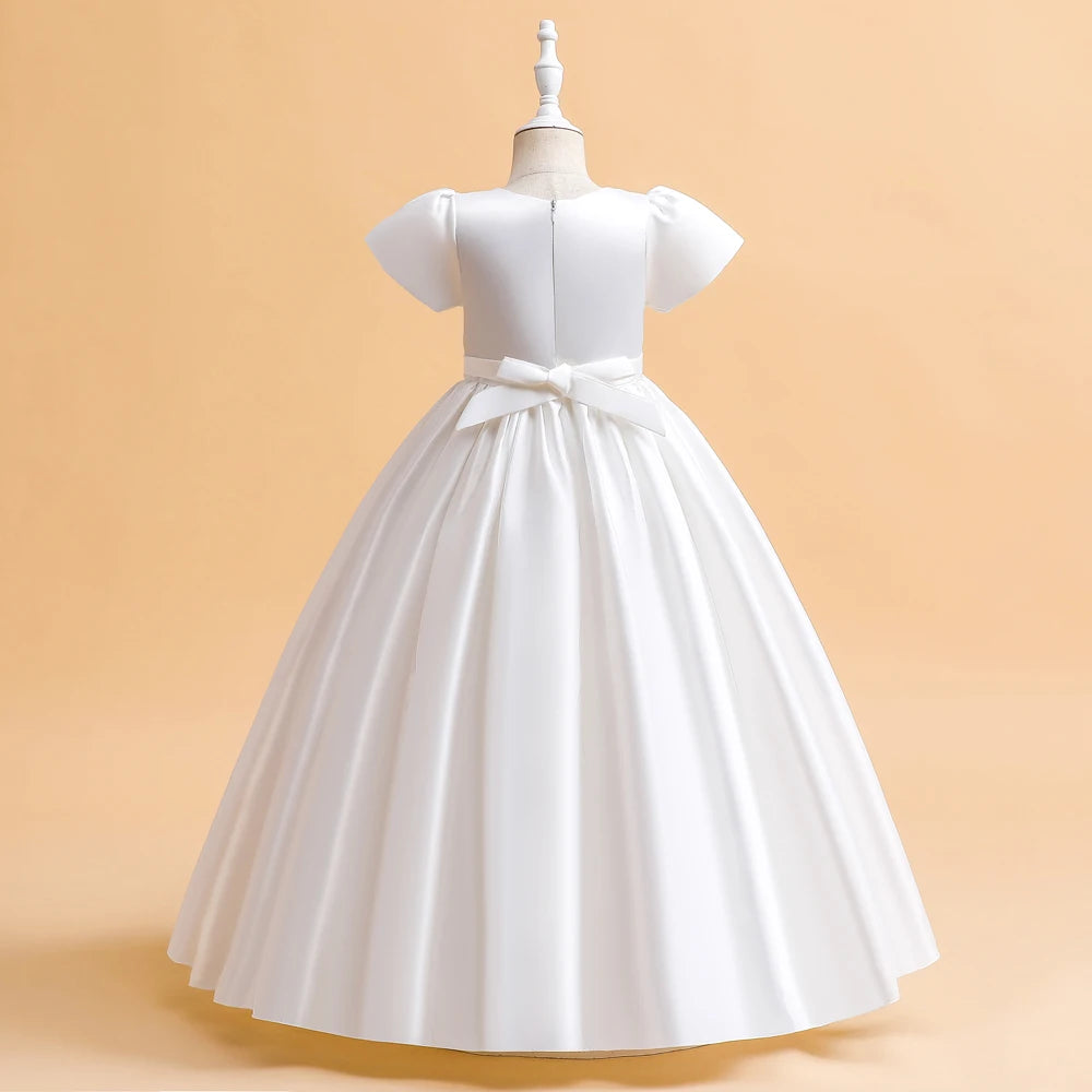 Elegant Bridesmaid Dresses For Girls Wedding Party Gown White Communion Ceremony Long Evening Dress Kids Summer Clothes - The Clothing Company Sydney