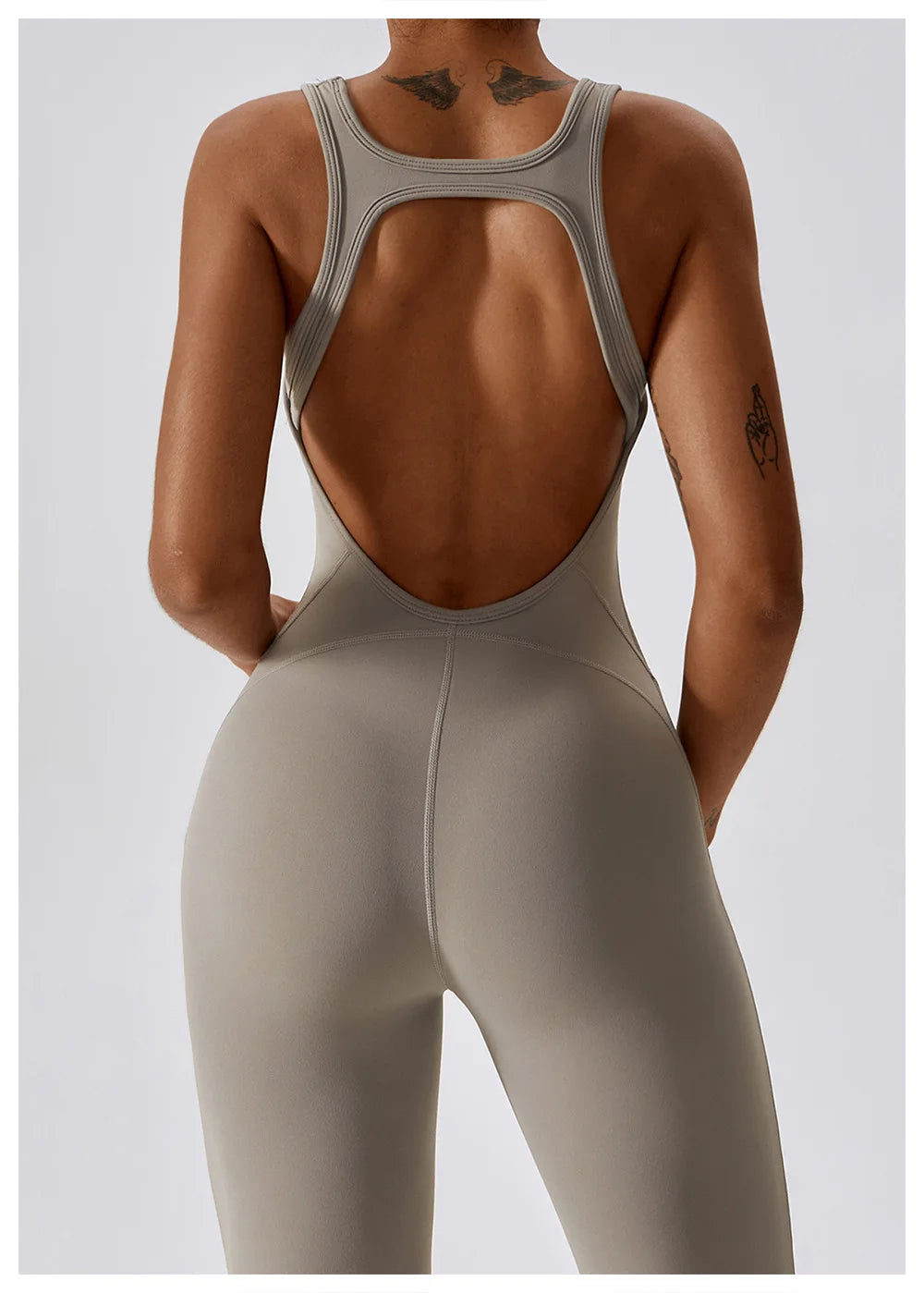 One Piece Yoga Jumpsuit Outfit Fitness Bodysuit Workout Clothes Sportwear Women's Buttock lifting Set Activewear The Clothing Company Sydney