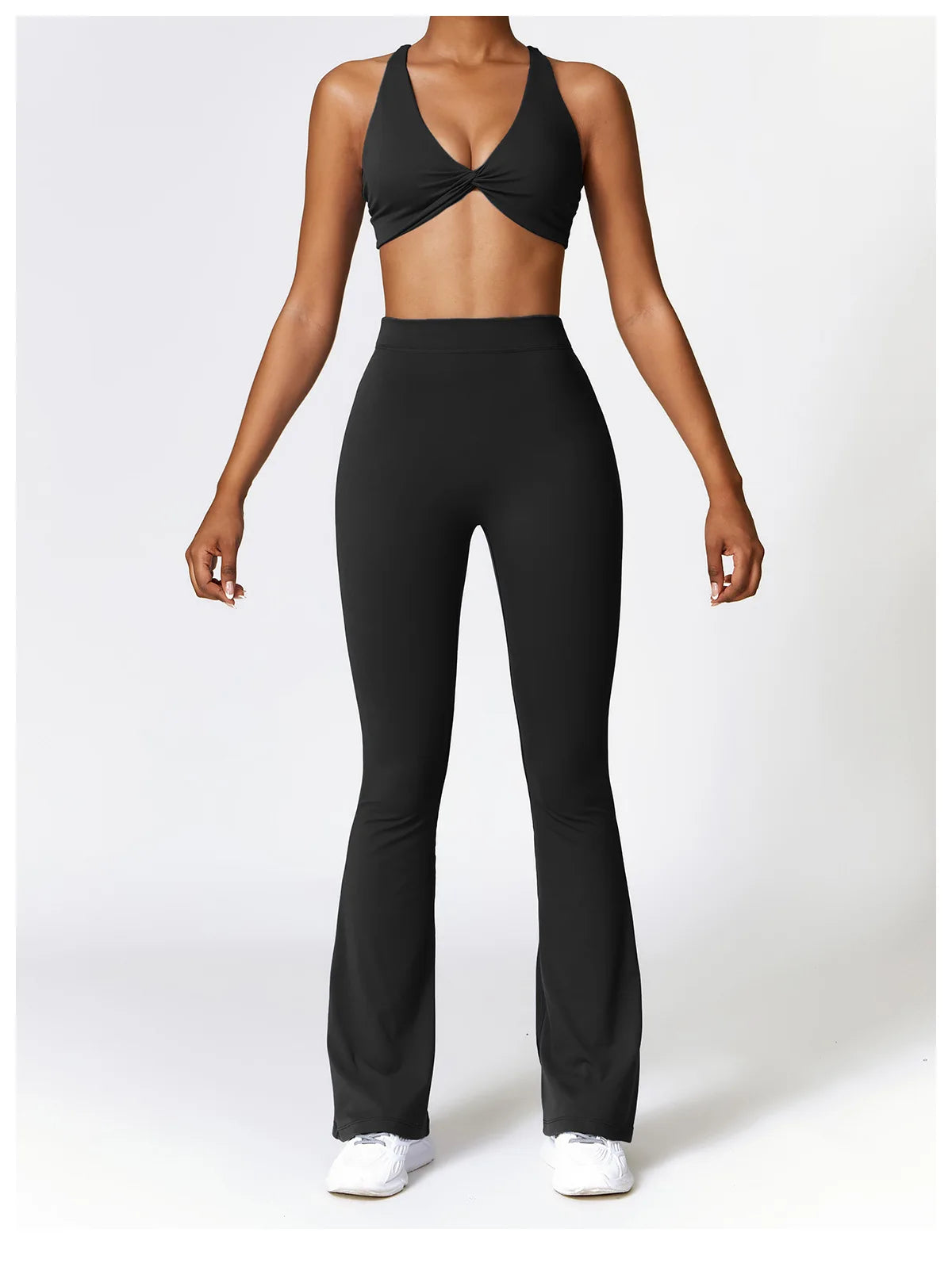 Women's Gym Yoga Pants Rear V-Shaped Peach Fitness High Waist Long Pants Women Hip Push UP Women's Flared Pants - The Clothing Company Sydney