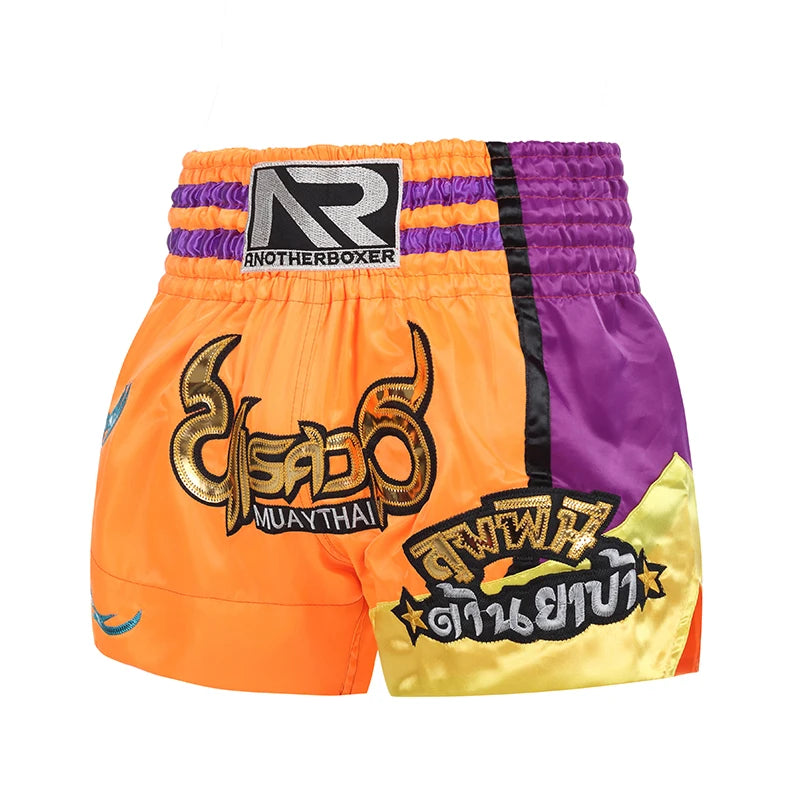 Muay Thai Shorts Embroidery Boxing Shorts Women's Men's Kids Kickboxing Fight Shorts Free Combat Grappling Martial Arts Clothing - The Clothing Company Sydney