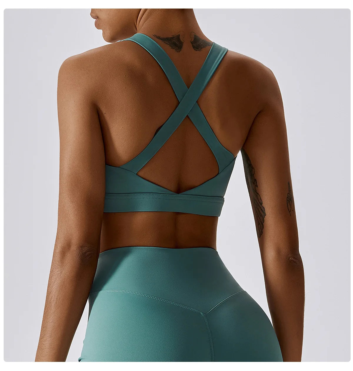 Crossed Shoulder Strap Yoga Bra Chest Pad Running Sports Bra Gym Top Women Stretch Pull Up Underwear Vest Fitness Tank Top The Clothing Company Sydney