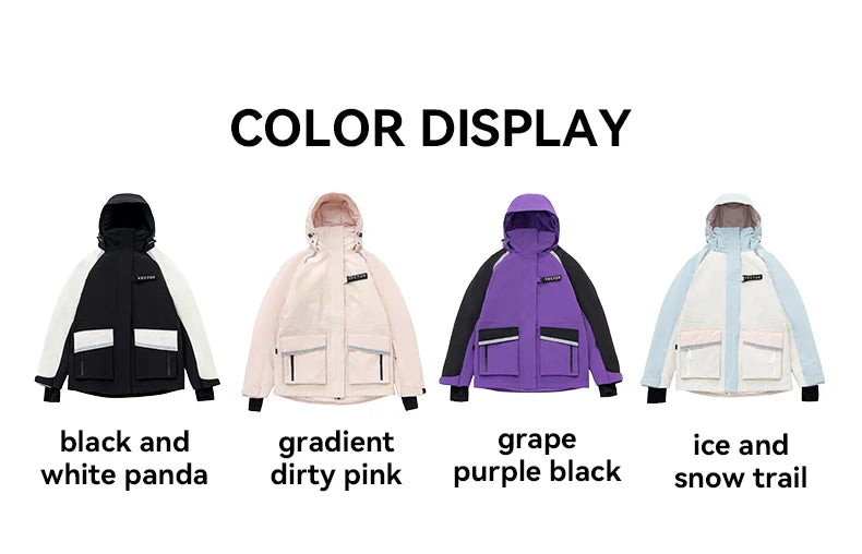 Men Women Ski Jacket Winter Warm Windproof Waterproof Ski Suit Outdoor Sports Snowboard - The Clothing Company Sydney