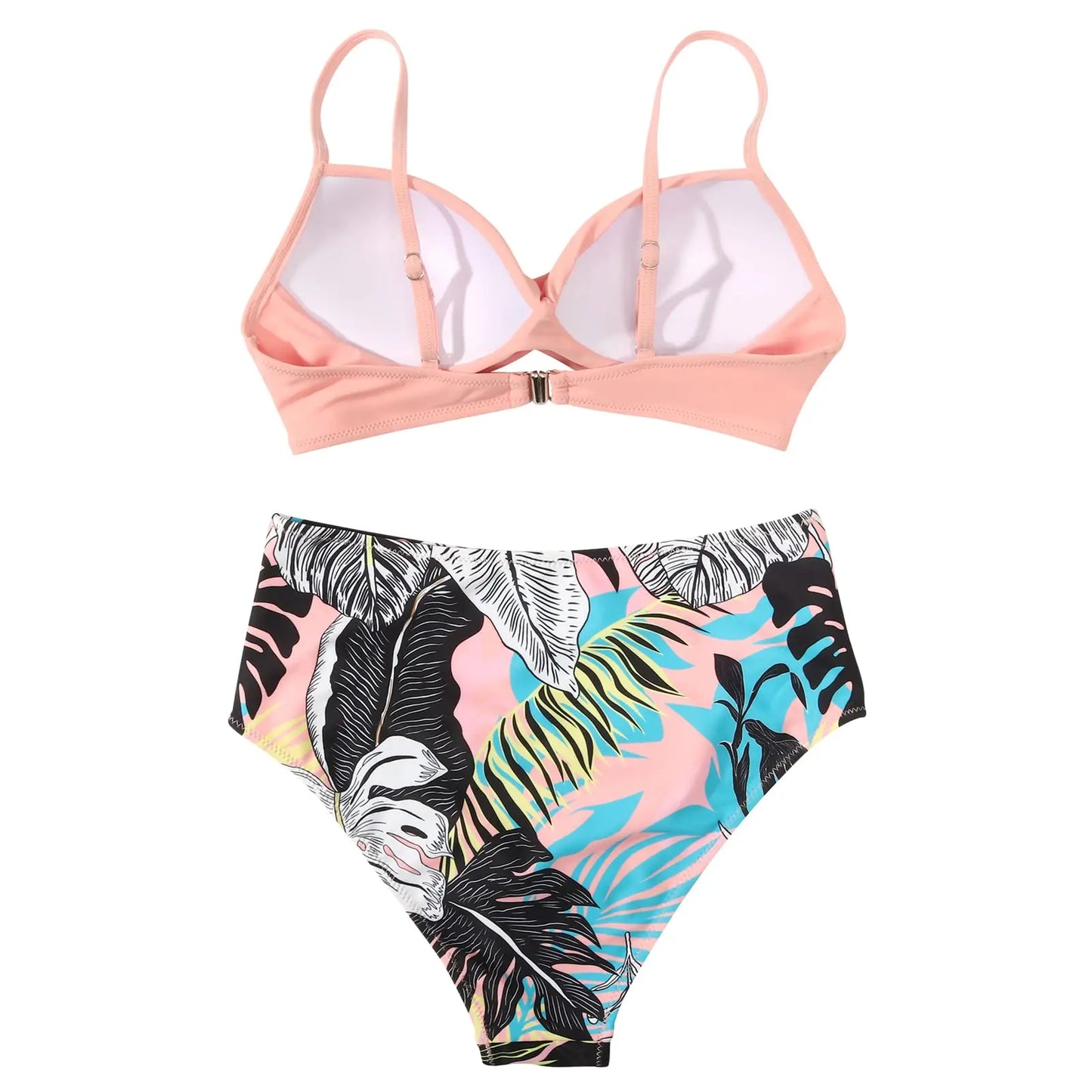 Vintage High Waist Women Push Up Swimwear Printed Swimsuit Beachwear Summer Bathers Bathing Suit Bikini Set - The Clothing Company Sydney