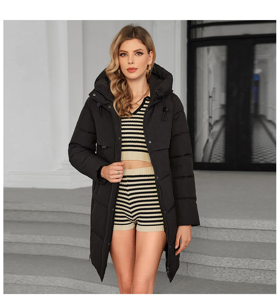 Women's Full Hooded Down Jacket The Clothing Company Sydney