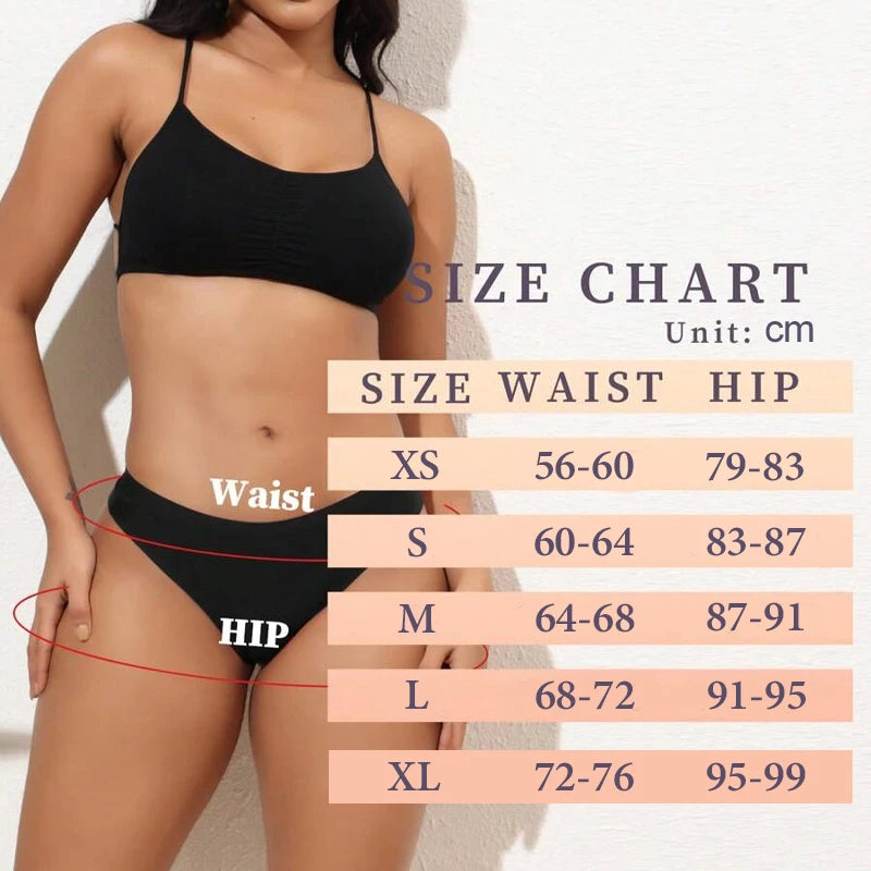 3 Pack Women Ice Silk Seamless Underpants Panties V-Waist Sport Thongs Low Rise Breathable G-string Underwear - The Clothing Company Sydney